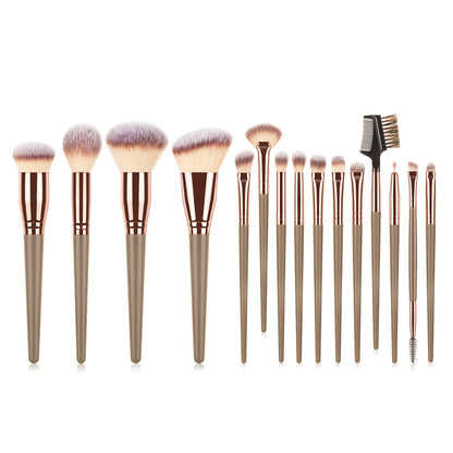 15PCS Makeup Brushes Set for Women Cosmetic Foundation Powder