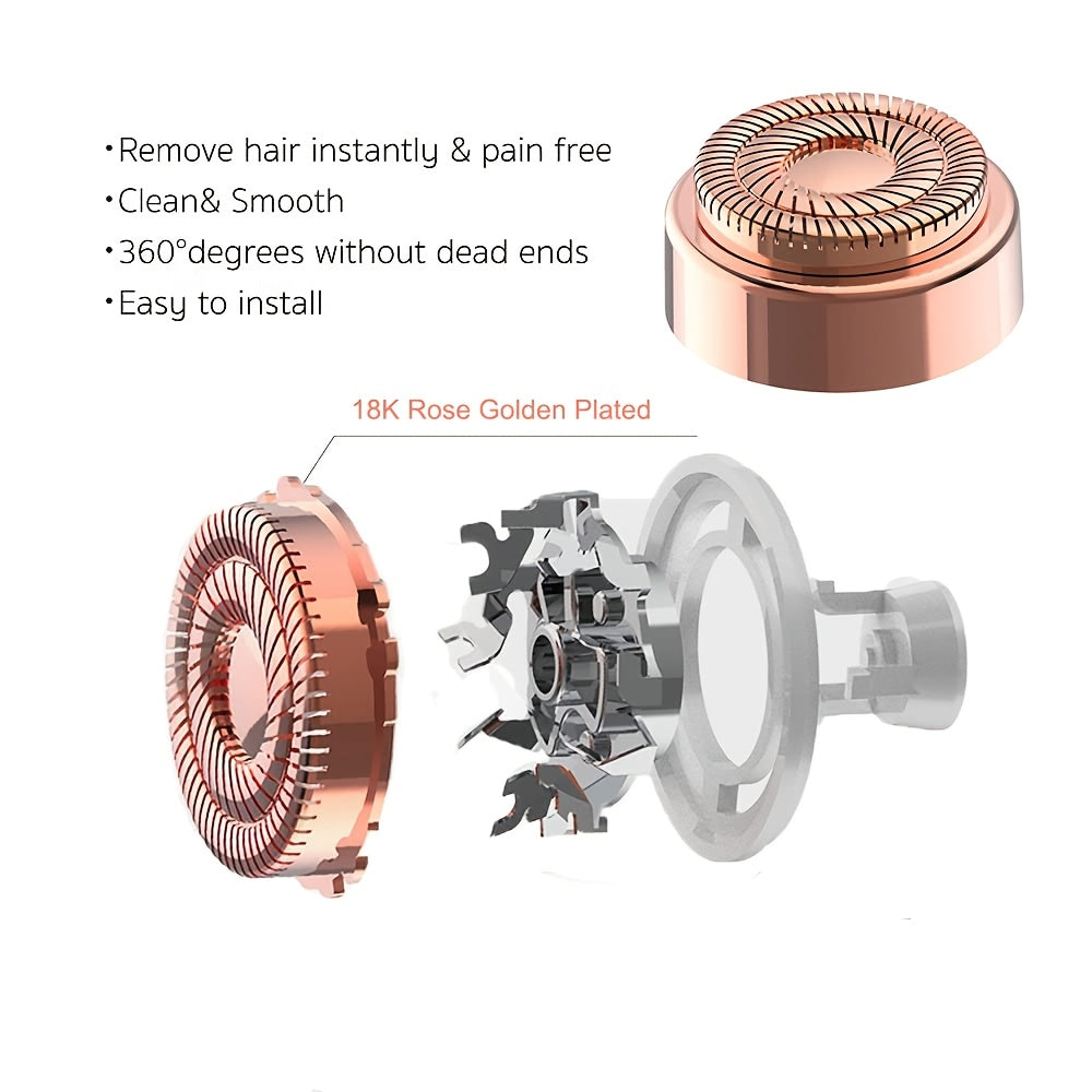 USB Rechargeable Facial Hair Remover, Painless Eyebrow