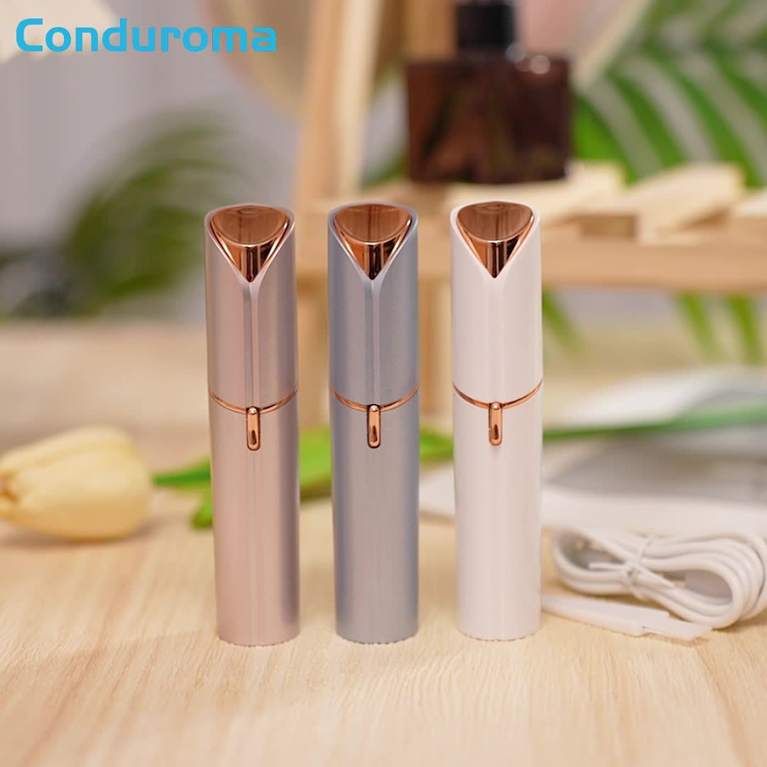 USB Rechargeable Facial Hair Remover, Painless Eyebrow