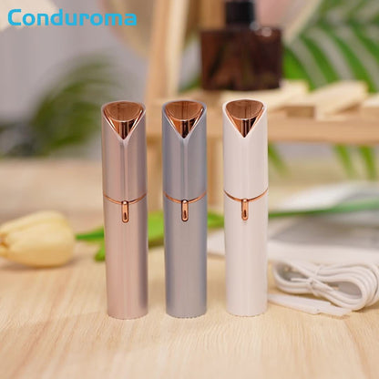 USB Rechargeable Facial Hair Remover, Painless Eyebrow