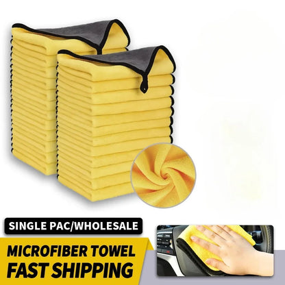 1/2/3/6/10pcs1/2/3/6/10pcs 30X60cm Microfiber Car Cleaning Towels Soft Quick Drying