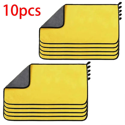 1/2/3/6/10pcs1/2/3/6/10pcs 30X60cm Microfiber Car Cleaning Towels Soft Quick Drying