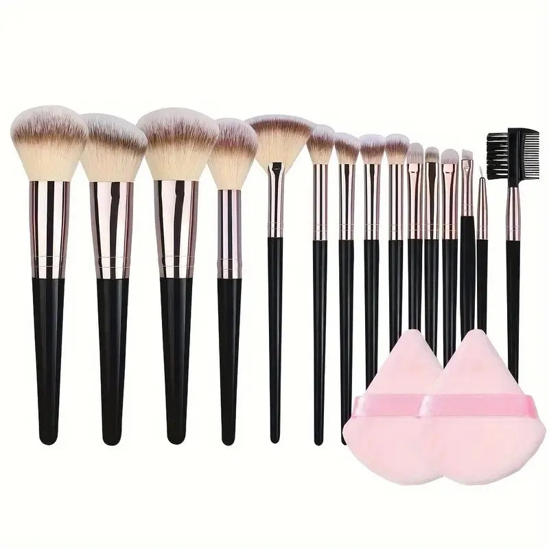 Professional 15pcs Makeup Brushes Set Eyeshadow Foundation Concealer