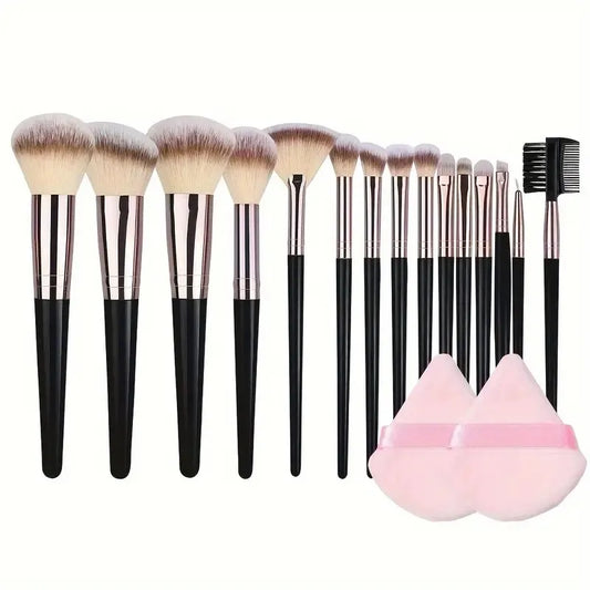 Professional 15pcs Makeup Brushes Set Eyeshadow Foundation Concealer
