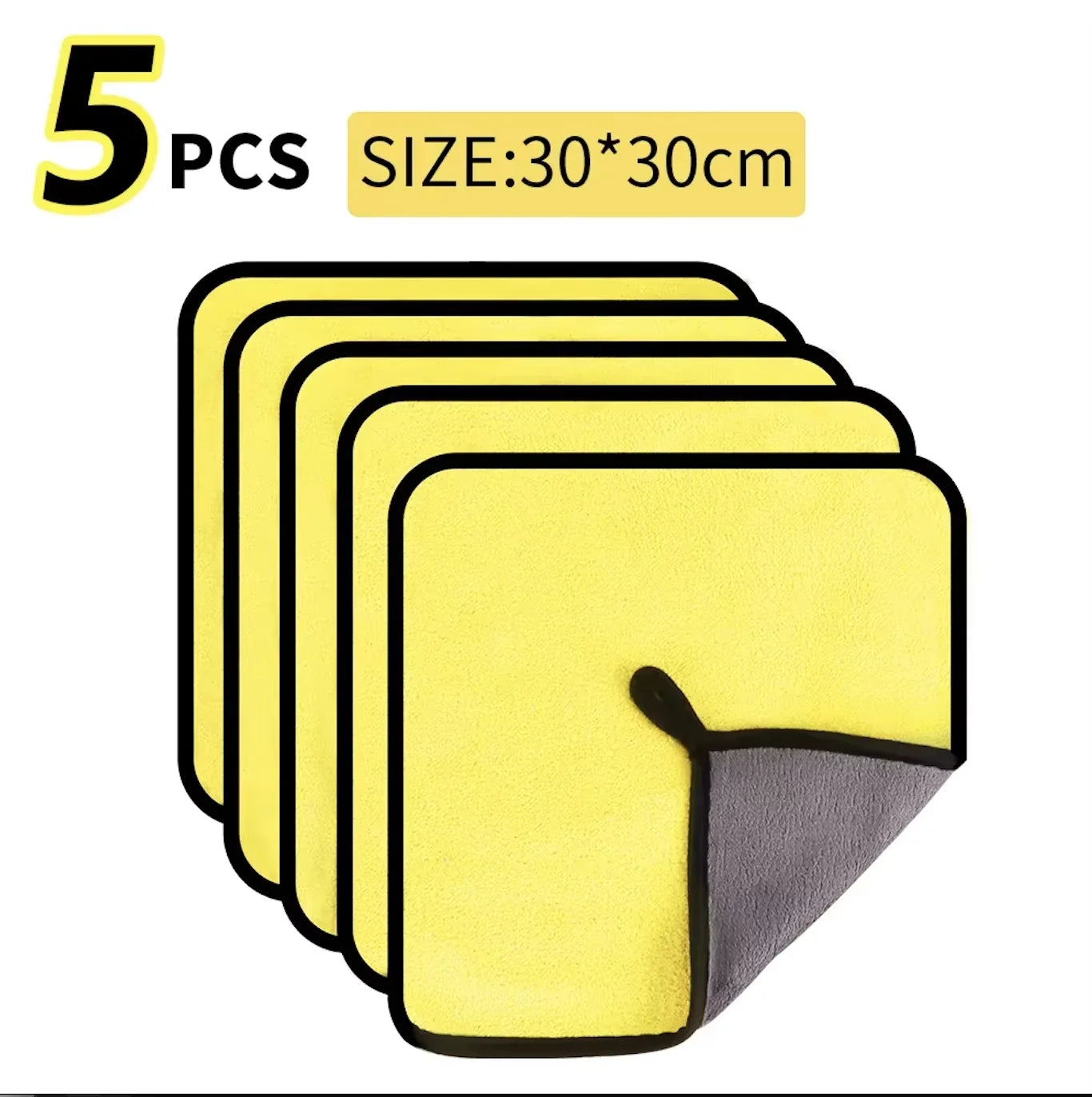 1/2/3/6/10pcs1/2/3/6/10pcs 30X60cm Microfiber Car Cleaning Towels Soft Quick Drying