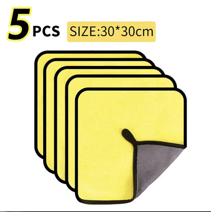 1/2/3/6/10pcs1/2/3/6/10pcs 30X60cm Microfiber Car Cleaning Towels Soft Quick Drying