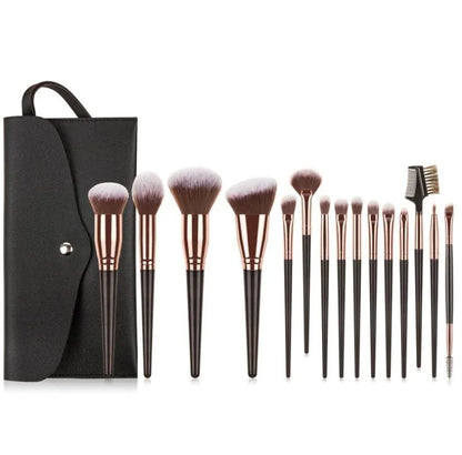 15PCS Makeup Brushes Set for Women Cosmetic Foundation Powder