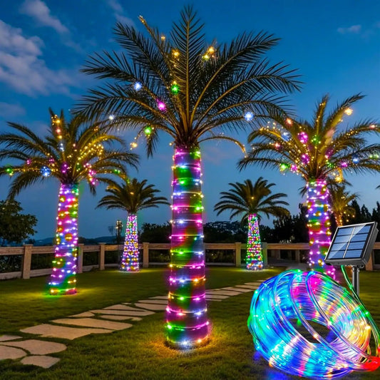 Solar String Lights Outdoor Waterproof LED Strip