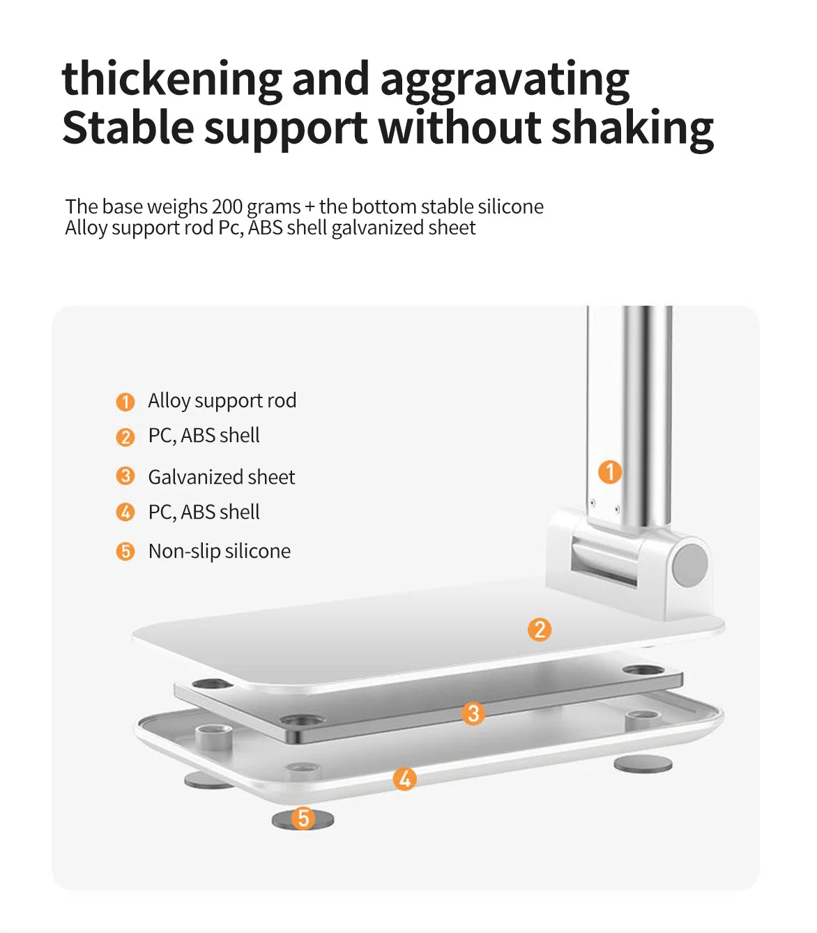 Desk Mobile Phone Holder Stand For IPhone IPad