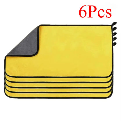 1/2/3/6/10pcs1/2/3/6/10pcs 30X60cm Microfiber Car Cleaning Towels Soft Quick Drying