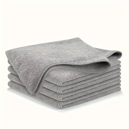 5/10/20pcs Kitchen Towel, Ultra-fine Fiber Light Gray Cleaning Cloth Set